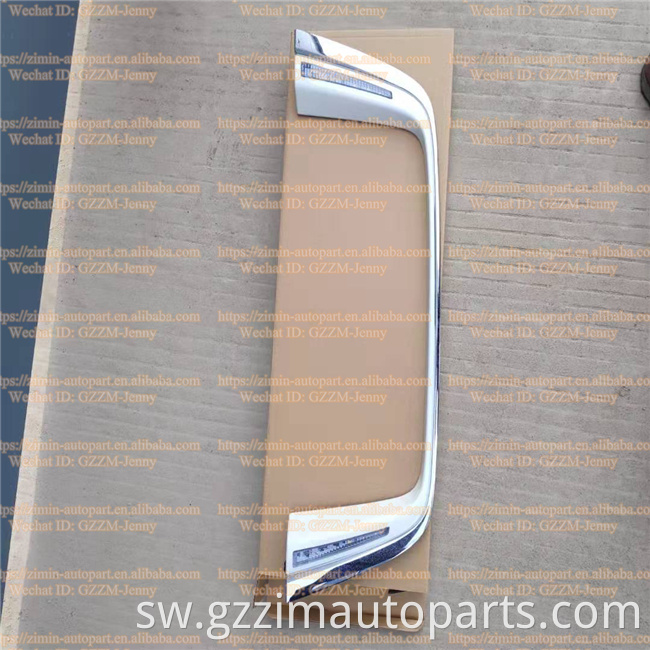 high quality rear license plate frame chrome with led light for land cruiser fj200 lc200 2016 - 2019